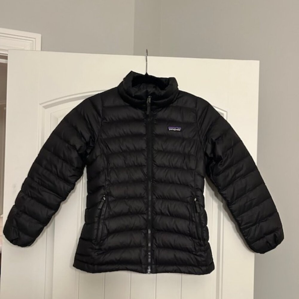 Patagonia Black Children's Puffer Jacket Size Medium (10)